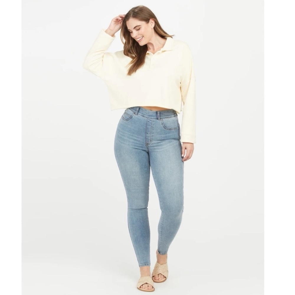 SPANX Skinny Ankle Jeans Light Vintage Wash